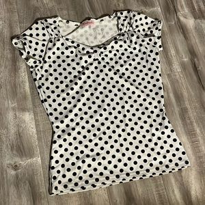 Heartbreaker polka dot top